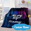 Custom Name Game controller Blanket bed sofa Blanket Flannel Blanket for Camping, Hiking, Picnic Essentials,gift for Fan family