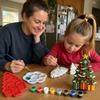 Coloring Craft Set Christmas Tree Mold Christmas Tree Shape Kids Art Craft Toy  Holiday Party