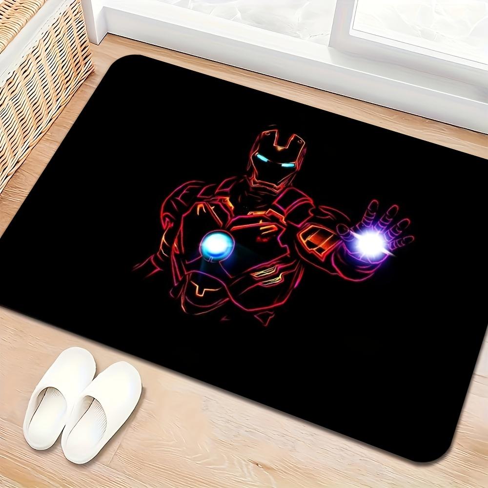 1pc, Floor Mat, Designed with Superhero & Classic Heroes Theme, Multiple Sizes, Suitable for Living Room, Bathroom, Kitchen,