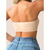 Seamless Strapless Sheath Bra with Removable Pads - Breathable, High Stretch Nylon Blend Women's |Great for Casual Wear and Yoga, Clashing Colors