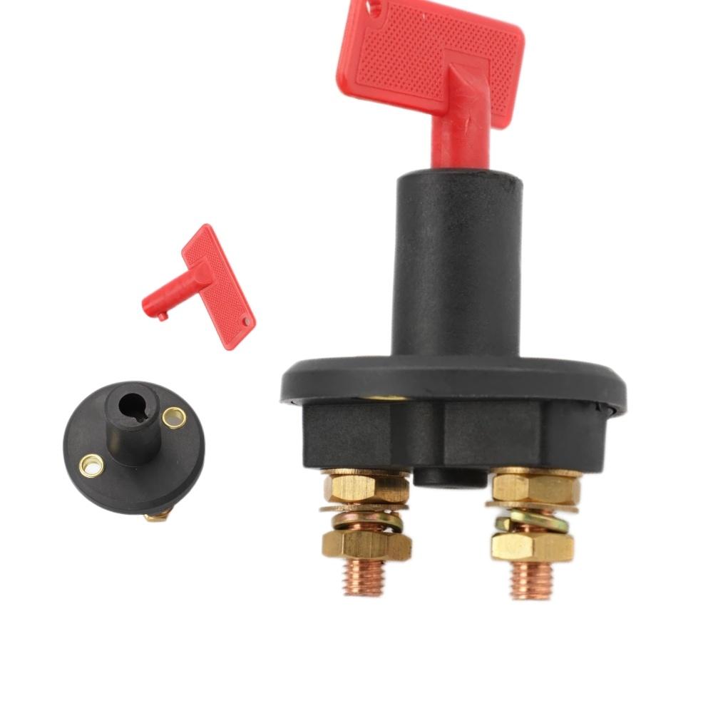 

300A 12V Red Key Cut Off Kill Battery Switch Main Vehicle Modified Isolator Disconnector Car Power Switch For Auto Truck Boat