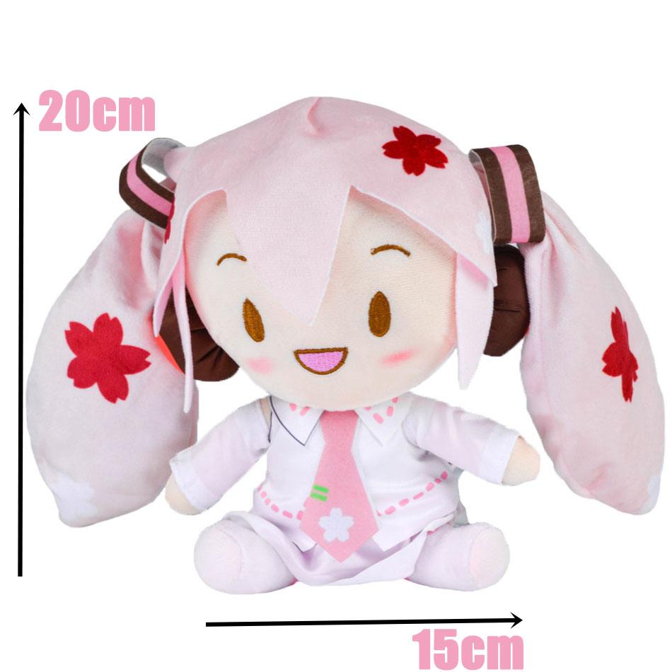 Non-Toxic Adorable Hatsune Miku Plush Fluffy Anime Stuffed Doll With Signature Pigtails Cuddly Figure For Collectors & Gift Giving