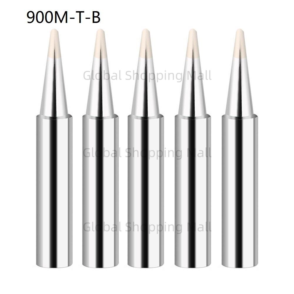 5PCS Soldering Iron Tips 900M-T Solder Tip Replacement Solder Welding Replacement Tip Kit Use Lead-Free Welding Tips Head