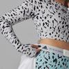 (WMNS) adidas by Stella McCartney TrueStrength Langarm Cropped Top Asien Größe 'Weiß Schwarz' Damen HC6851