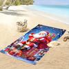 Jolly festive cheer Print beach towel, quick drying, suitable for travel, outdoor sports, jogging, the beach and swimming, gift
