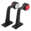 2Pcs 12 LED 10V‑30V Elbow Side Marker Indicator Light Lamp Side Marked Lamp for Car Truck (X1)