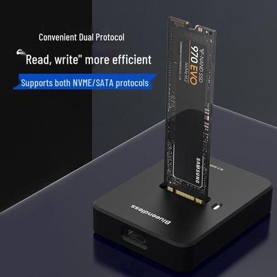 SATA/NVMe Dual-Protocol High-Speed Reader & External HDD Copier M.2 SSD Enclosure Dock