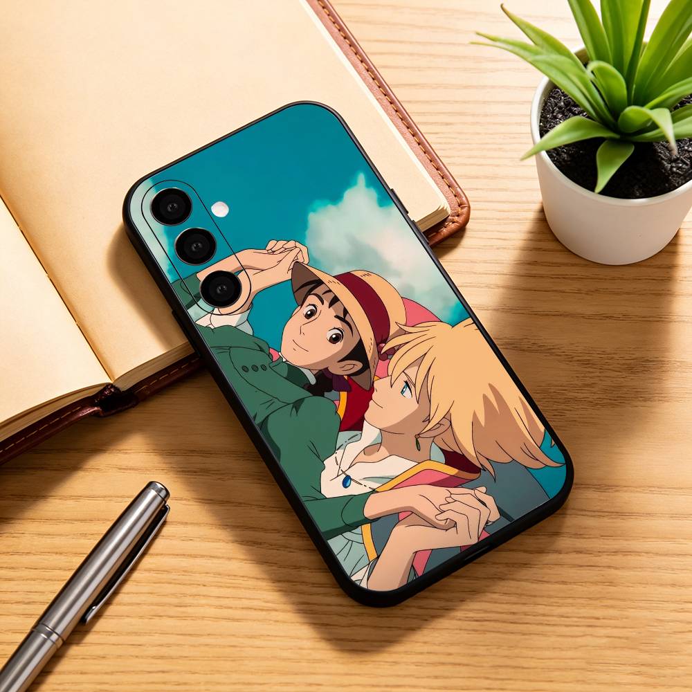 Calcifer Howl's Moving Castle  Phone Case For Samsung Galaxy A73,A72,A71,A70,A53,A52,A51,Others Soft Black Cover