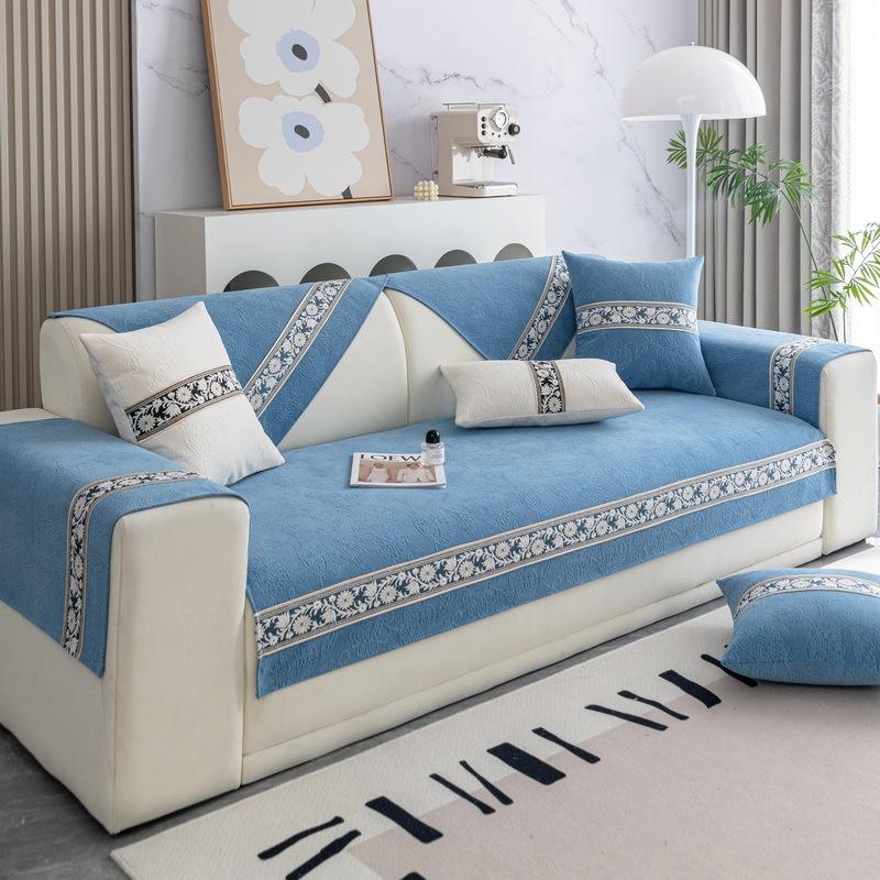 

Chenier Sofa Cushion Four-Season Universal Non-Slip Seat Cushion Leather Sofa Cover Simple Modern Armrest Cover Cloth Towel 70*70cm