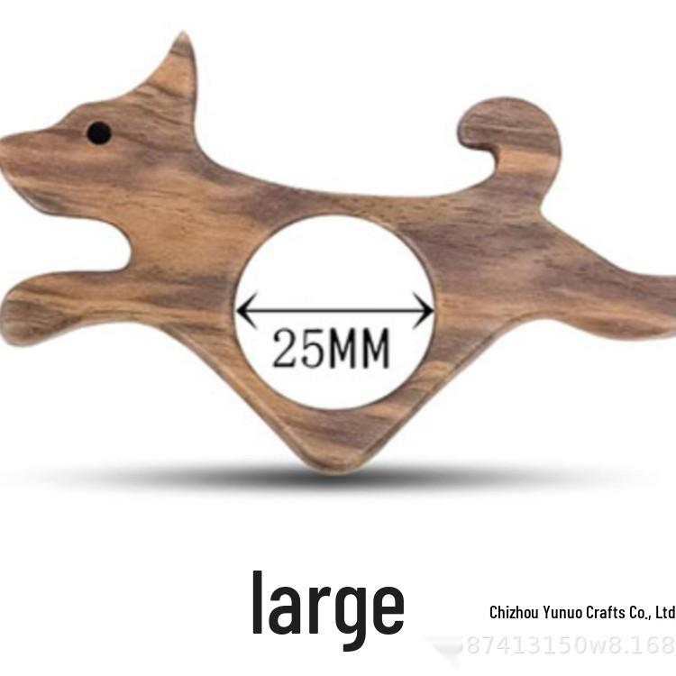 Wooden Portable One-Hand Thumb Book Holder & Page Clip for Pets, Cats, and Dogs