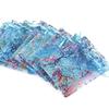 100Pcs  4 Colors Mixed Colorful Drawstring Organza Bags Jewelry Packaging Display Bags Wedding Party Gift Bags Jewelry Pouches