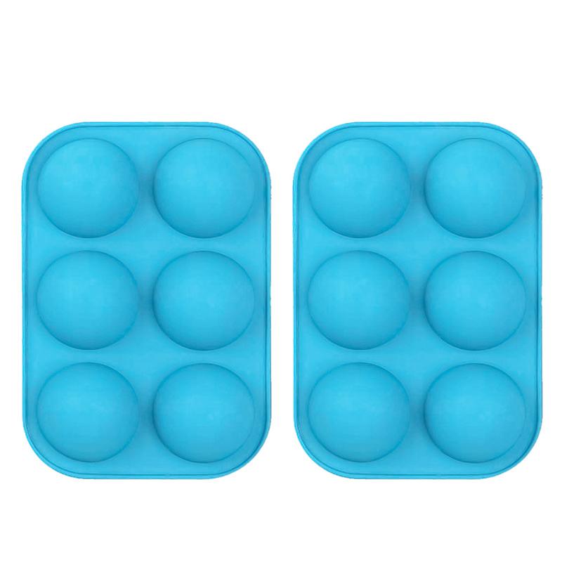 2pcs Half Sphere Silicone Molds for Chocolate Bombs Pastry 6 Holes Cake Mould For Baking Kitchen Pastry Tools