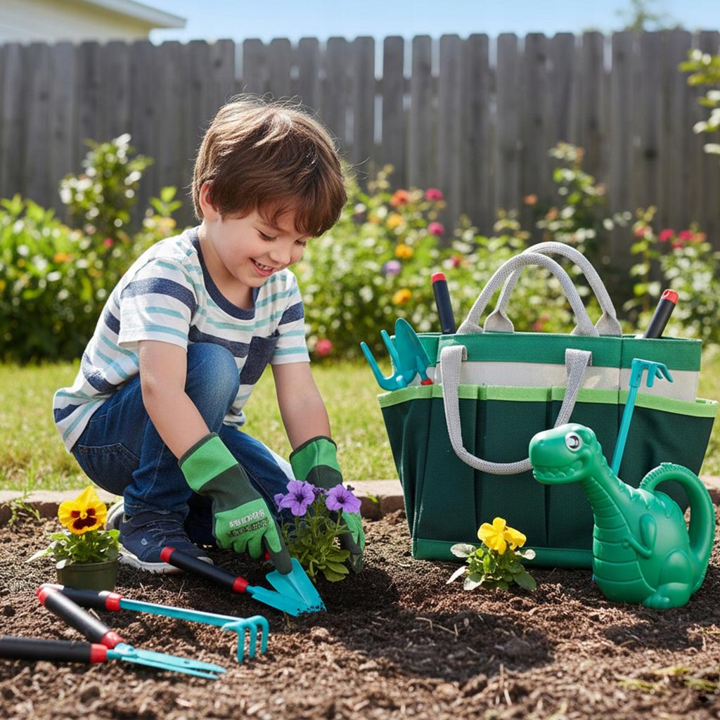 [PACZC][5] Children's Garden Tool Set In a Bag with Pockets U886