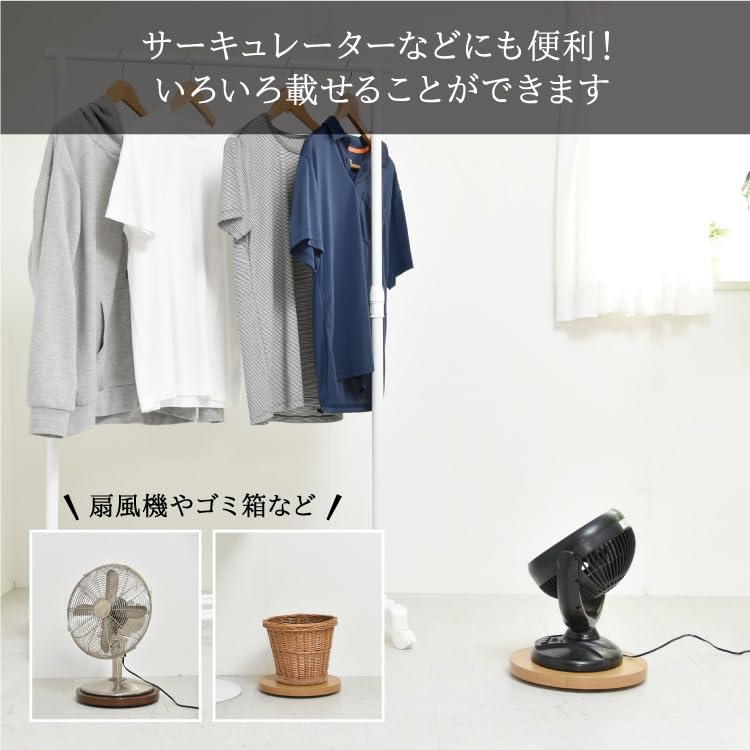 Belca Flower Stand Planter Base with Casters Diameter 30 x Height 3.5cm Gray Round Pot Holder Load Capacity 25kg Movable BB-PB-GY