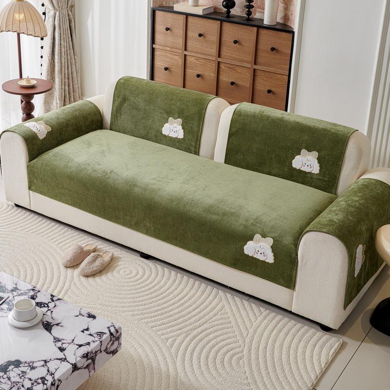 

Chenier Sofa Cushion New 2025 Soft Non-slip Sofa Cover Universal in All Seasons, Simple Anti-cat Scratch Dust Cover Cloth Towel 45X45cm pillowcase