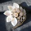 Bo Xin Yun Luxury Pearl Seashell Floral Brooch