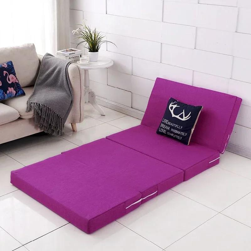 Memory Simple Foam Folding Mattress Mat Tatami Yoga Pad Foldable Sponge Mattresses for Office Lunch Break Single Bed Furniture
