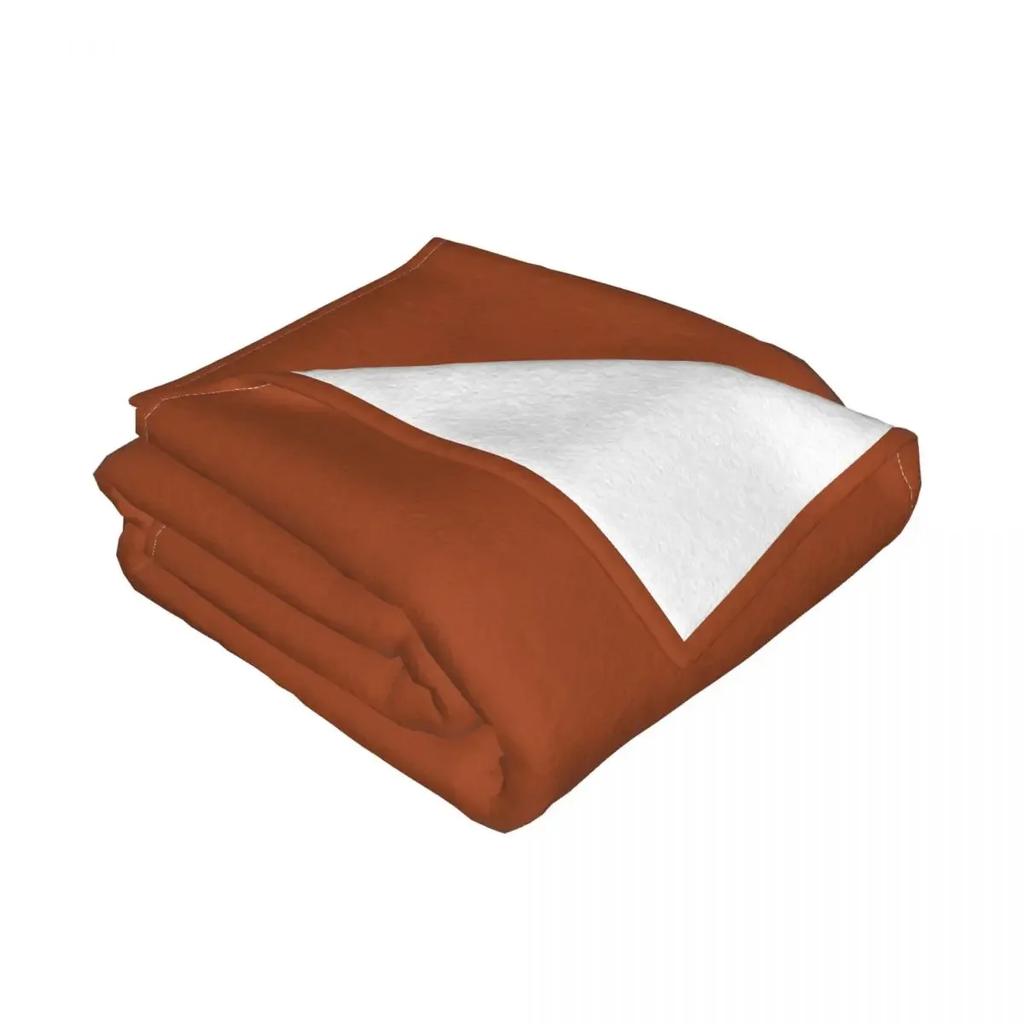 Rust Orange Brown Throw Blanket Plush Fashion Sofas Soft Beds Blankets