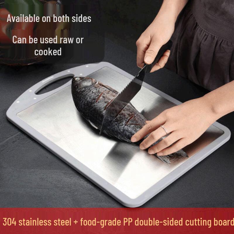 IBOER Double-Sided Anti-Bacterial Cutting Board Set