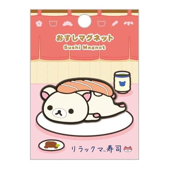 Магнит на холодильник San-X Rilakkuma Суши Korilakkuma AB37103 Прибл.. В90 x Ш65 мм