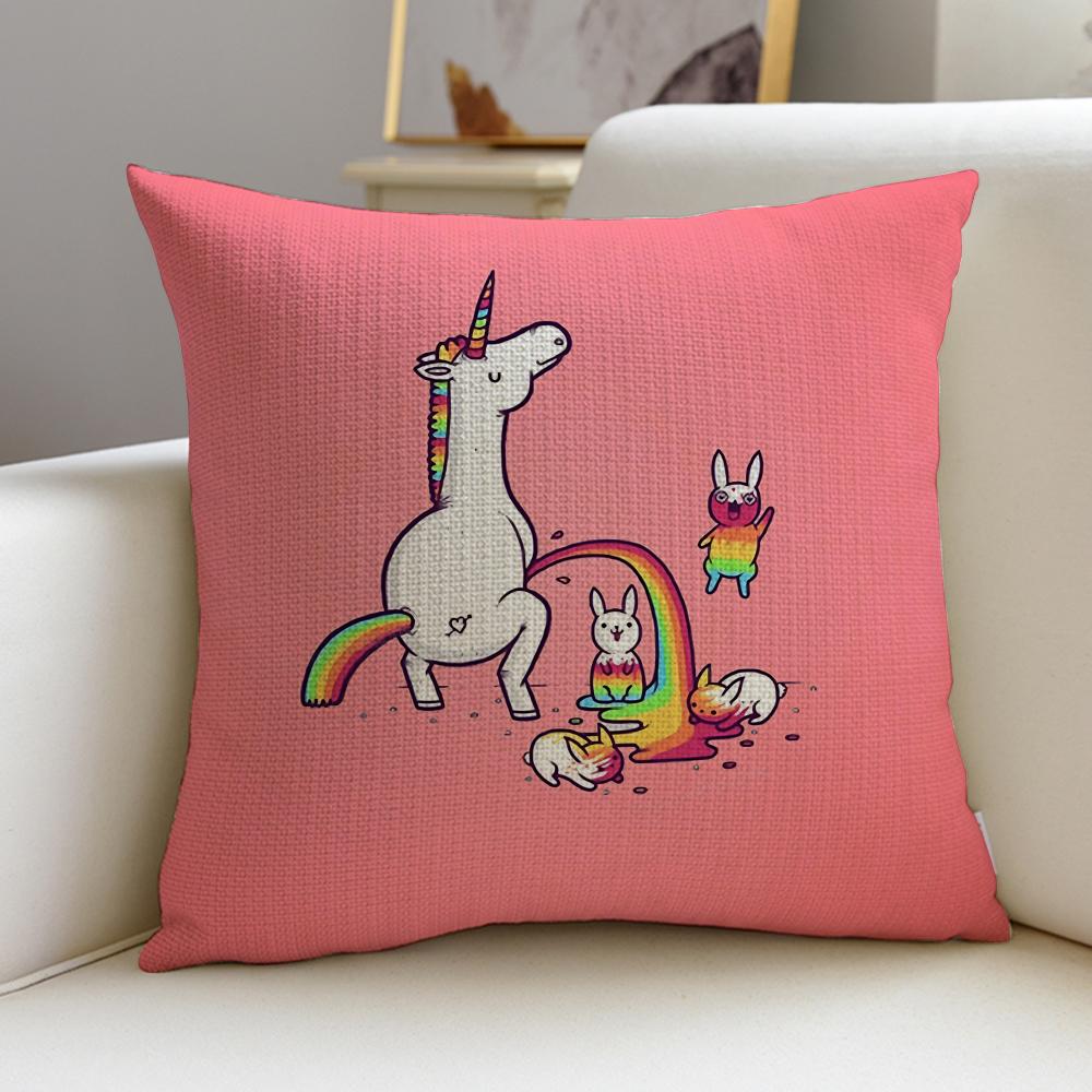 MMagical UnicornS Cushion Cover Pcs Soft Decorative Square Cushion Covers x x Pillowcases for Sofa Couch Home Bedroom