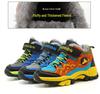 Warm Boys' Winter Snow Boots with Plus Velvet, Thickened for Northeast Weather, Suitable for Big Kids.