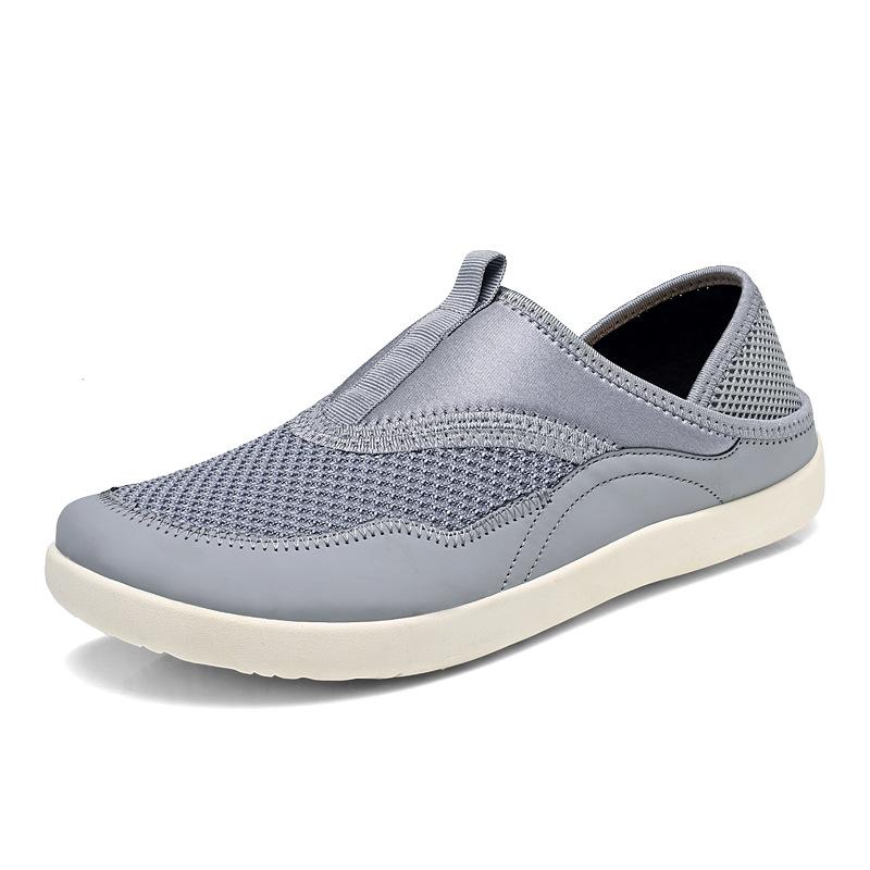 New Men's Shoes - One-piece Perforated Mesh Upper Soft-soled Casual Shoes, Lazy Shoes
