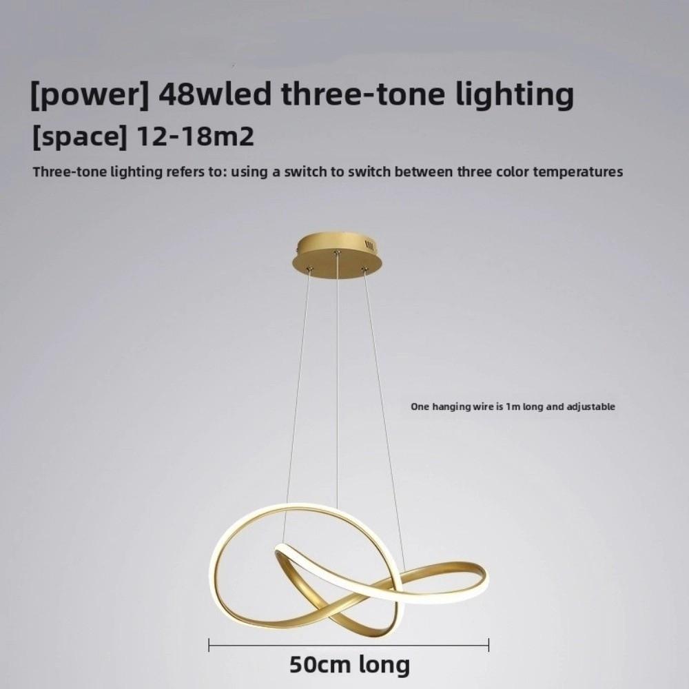 Aluminum LED Pendant Light Remote Dimming Lighting Home Luminaire Hanging Lamp  Hall Bedroom Hotel