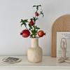 Artificial Pomegranate Fruit Branches & Green Plant Display - Living Room Floral Decoration Vase Ornaments