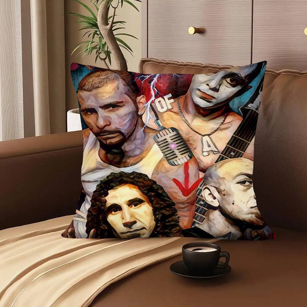 S-System Of A D-Down Band Pillow Case Square Pillow Bedroom Sofa Leisure Comfort Cushion Car Living Room Home Decoration