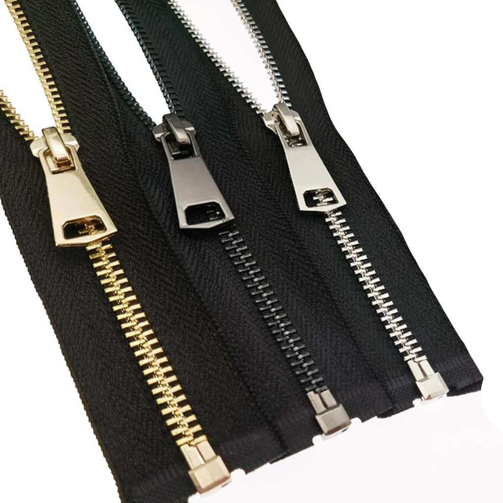 1Pcs 5# Metal Zippers 70cm Open End Zip Zipper Sliders Head for Sewing Jacket Garments DIY Clothing Sewing Zipper Acssories