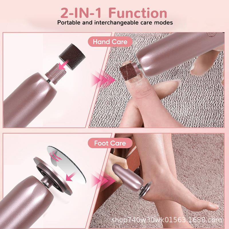 Home Use Electric Foot Grinder 9 Speed Adjustable USB Rechargeable Callus Remover Dead Skin Pedicure Tool Heel Care Device