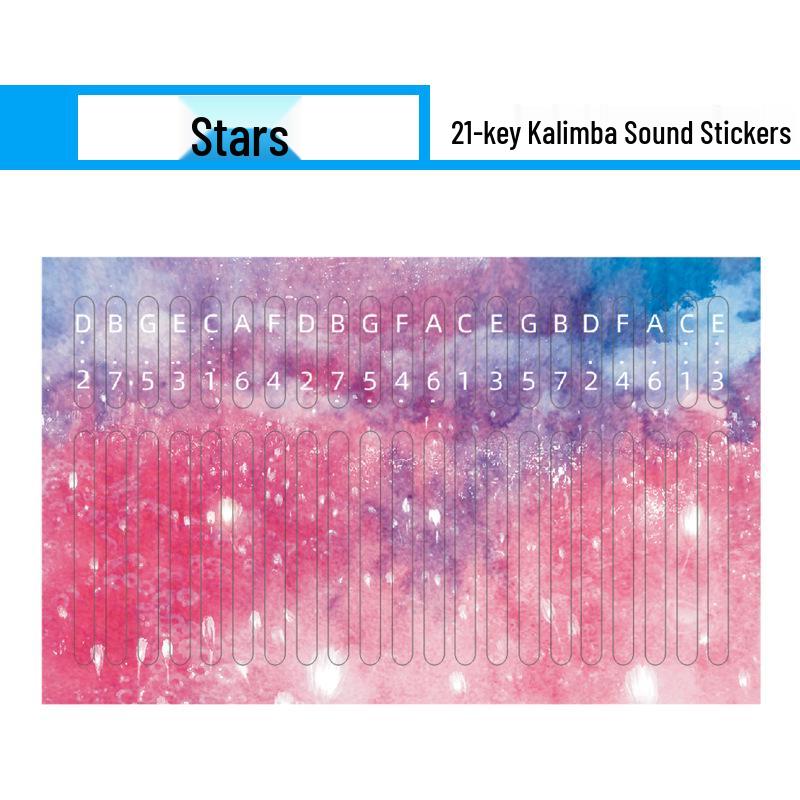 

Калимба Цветные наклейки для нот для начинающих Клавиши большого пальца пианино