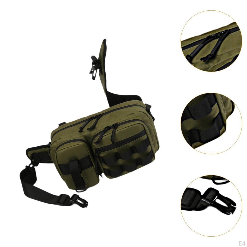 Fishing Tackle Bag Chest Pack Carry Case Storage Lure Gears for