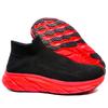 Men‘s Running Shoes Slip-on Socks Shoes Breathable Knit Casual Sneakers Anti-slip Fitness Walking Shoes Male Lightweight Flats