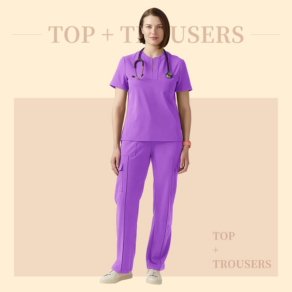 Mehrfarbige Krankenhaus-Kitteluniform Damen Schönheits-Arbeitskleidung Krankenschwester Zahnchirurgie-Anzug Medizinische Kitteluniformen Chirurgieanzüge