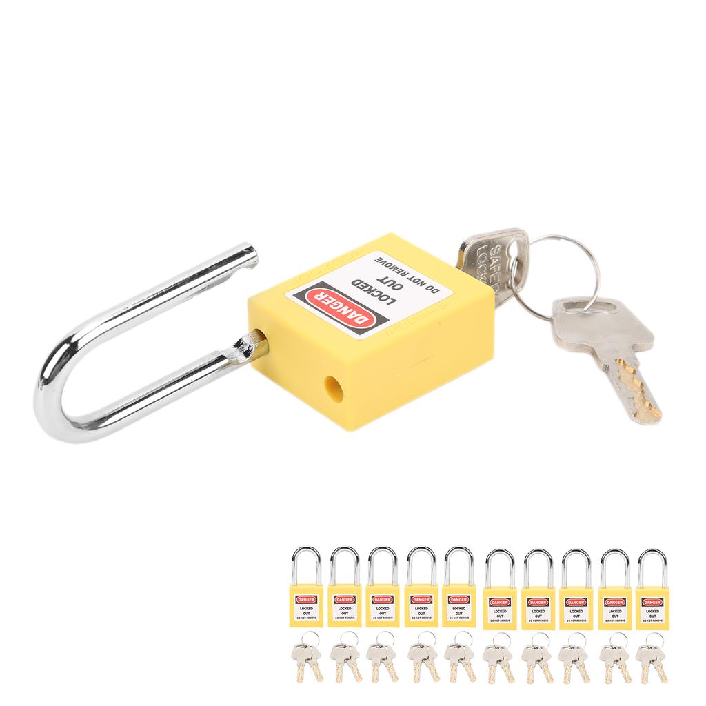 10 Sätze 38mm Lockout-Schloss Nylon Industrietechnik Isolierung für Chemie Strom