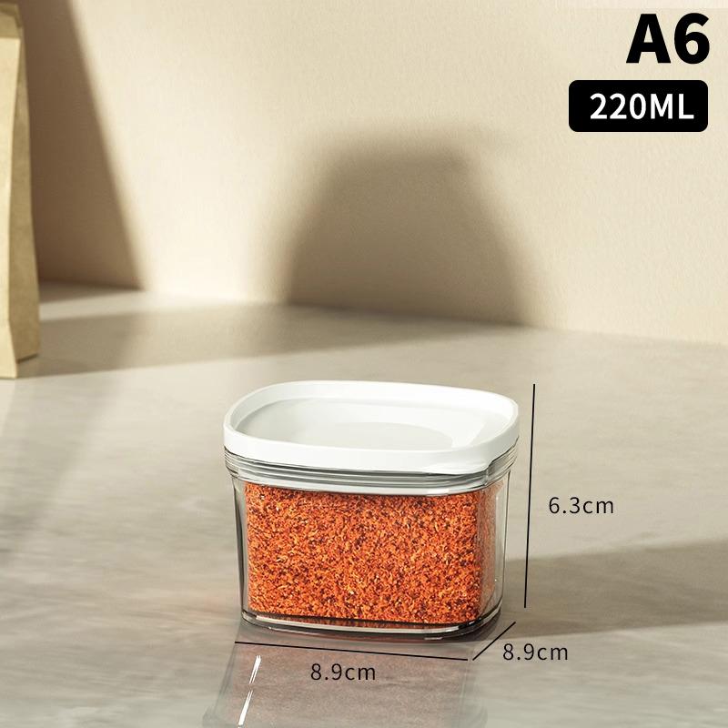 Vzduchotěsná plastová dóza na potraviny Průhledná na cereálie, bonbóny, sušené potraviny Nádoby do lednice Domácí kuchyně