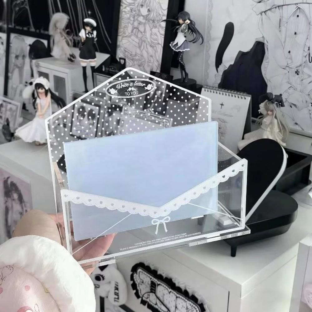 Acrylic Desktop Display Rack Polka Dot Storage Rack Ins Storage Box