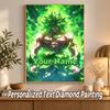 Broly Custom Name Diamond Painting Personalized 5D Full Drill DIY Diamond Art Home Decor