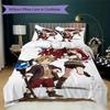 Mushoku Pattern Bedding,Quilt Set Quilt Cover Pillowcase Home Birthday Gift(1 * duvet cover + 2 * pillowcase, without core)_lx