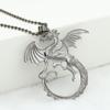 Collana Pendente Drago Cartoon Drip Retrò con Diamanti - Stile Disco Hip Hop Europeo & Americano