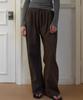 HAINT Evoa Easy Drawstring Cotton Pants 2Col_Brown