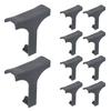 10pcs Water Drainage Clips 30mm Black Home & Garden