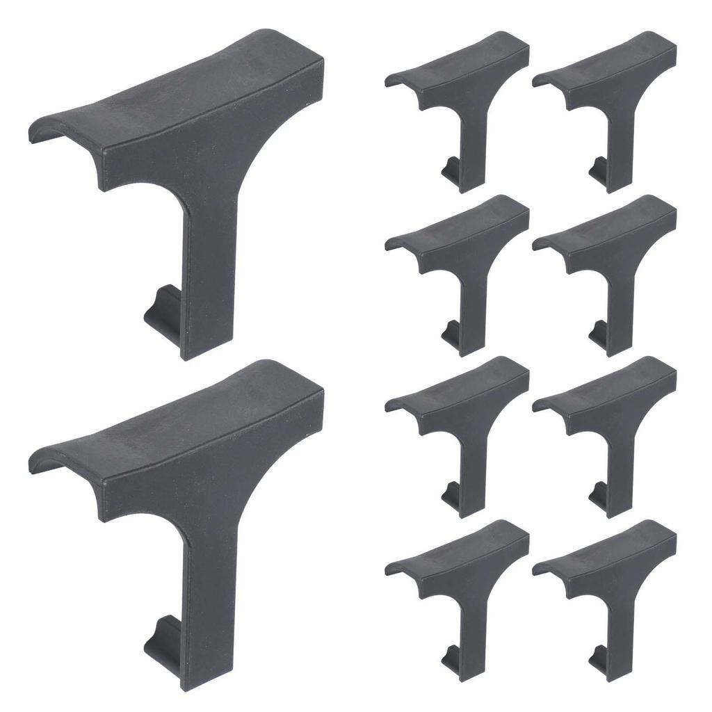 10pcs Water Drainage Clips 30mm Black Home & Garden
