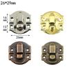 10Pcs Antique Hasps Iron Lock Catch Latches for Jewelry Box Buckle Suitcase Buckle Clip Clasp Wood Wine Box Latch