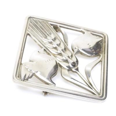 Georg Jensen 250 Sterling Silver Square