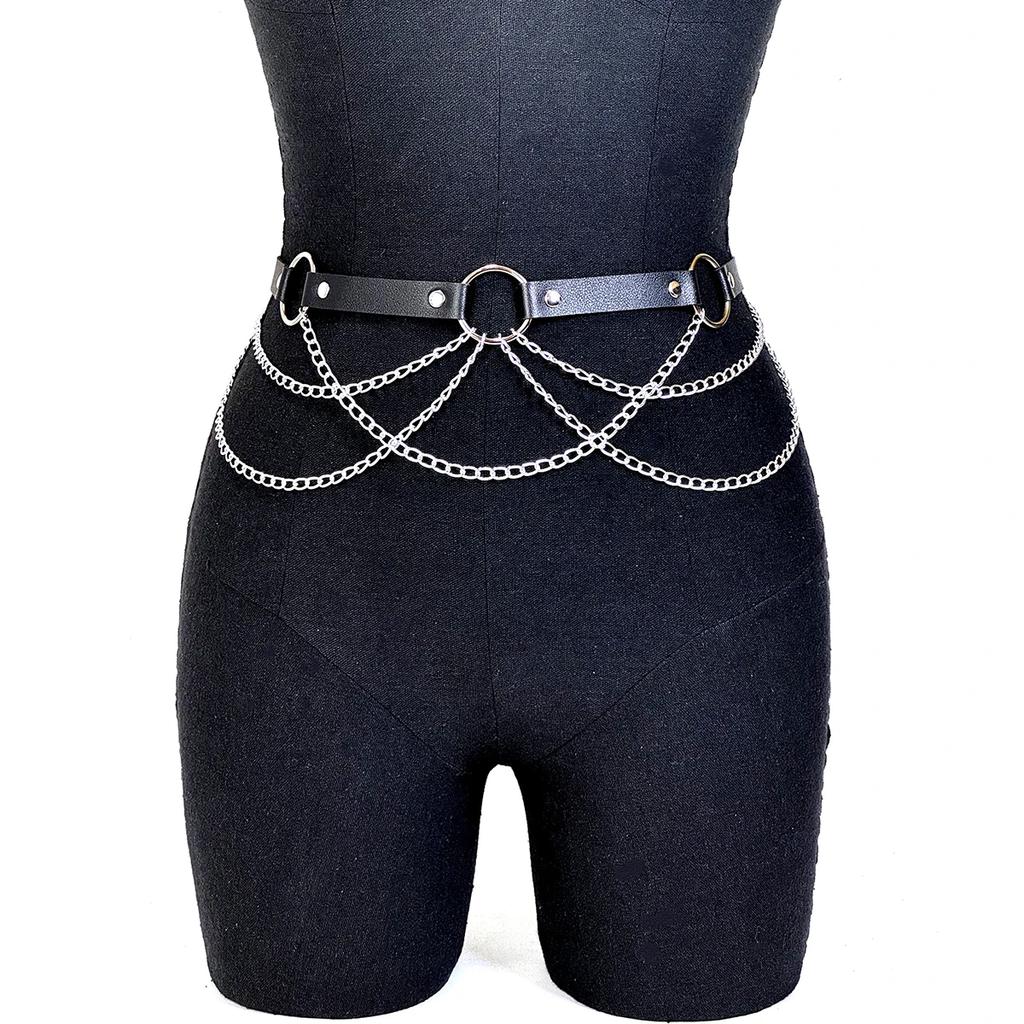 Fashion Belt Female Street Style Waist Chain Tassels Belt Adjustable Casual Decorative Belly Chain Gothic Clothing Accessories