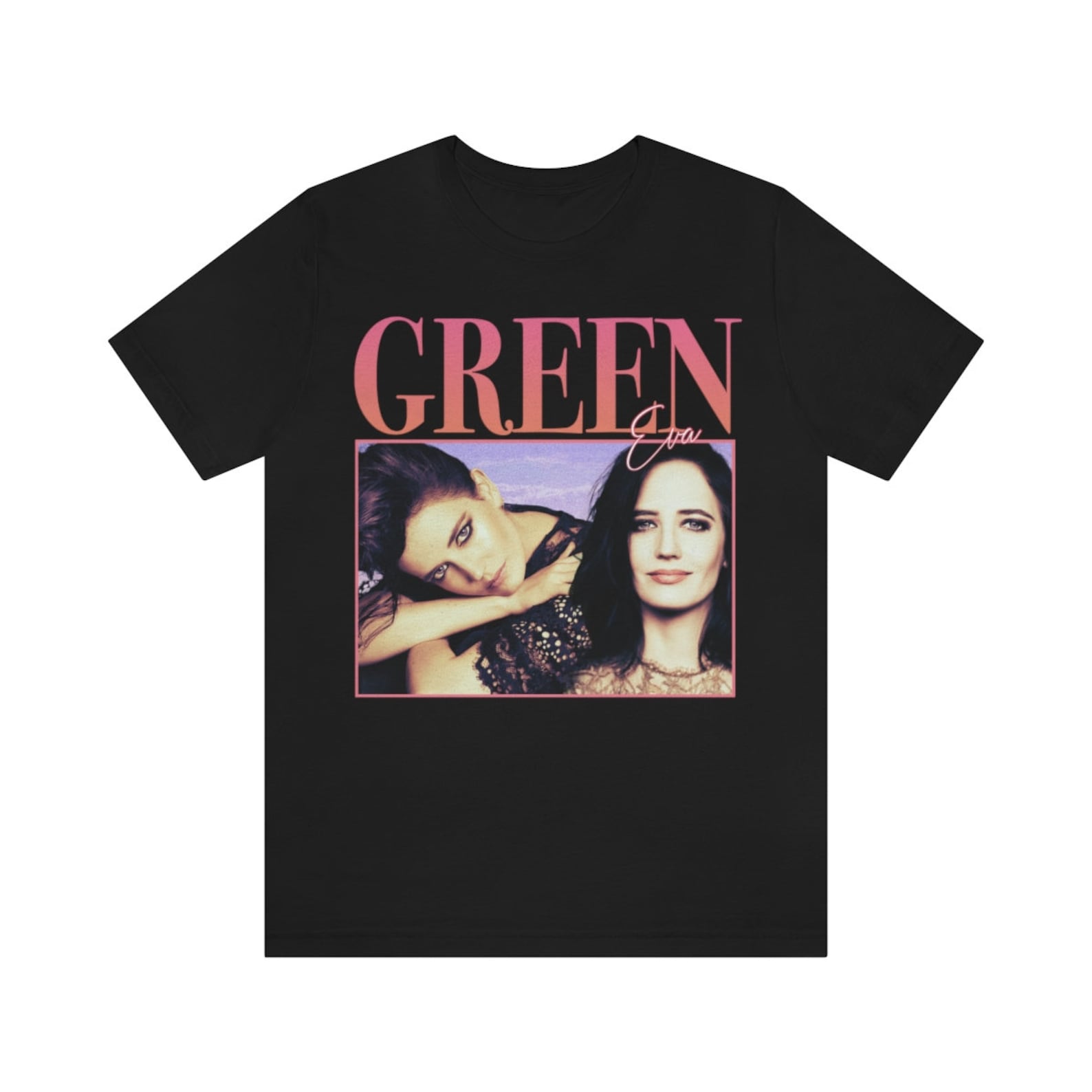 90 s Retro style T-shirt Eva Green S