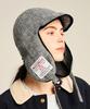 Hwaiteusaenjeu Purple Label Harris Tweed Trooper Hat Bexley Grey